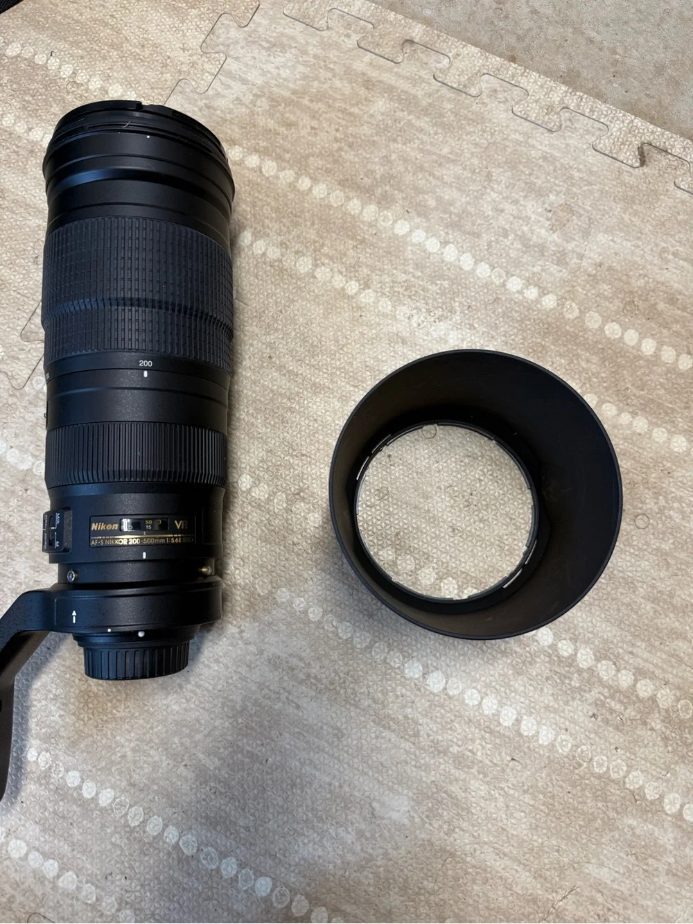 Nikon  200-500mm Black Telephoto Zoom Lens with Tripod Collar